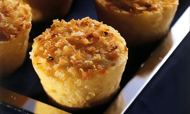 Bolinho com creme de arroz