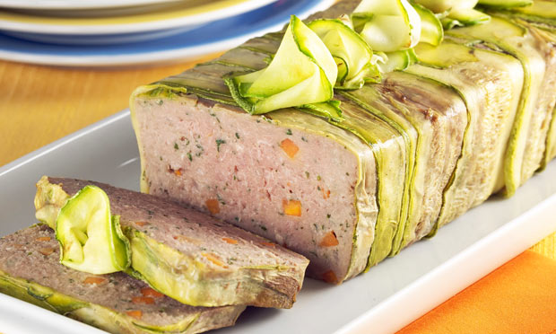 Bolo de carne com abobrinha