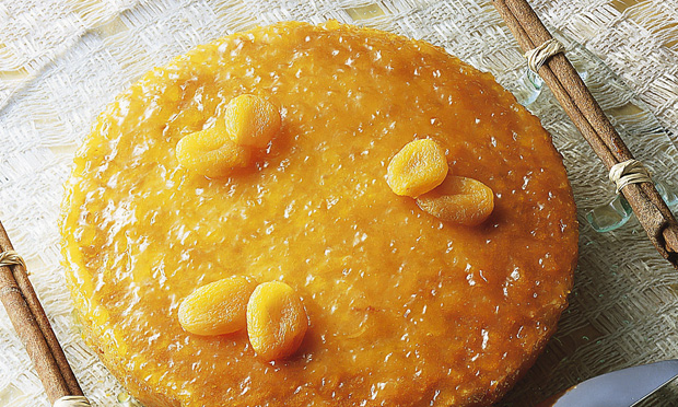 Bolo de Laranja com Damasco