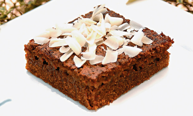 Bolo de baunilha e amêndoas
