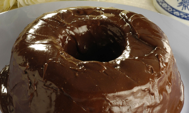 Bolo de laranja com chocolate