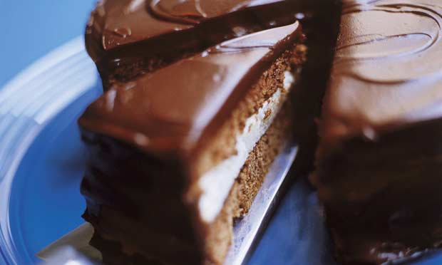 Bolo gelado de chocolate