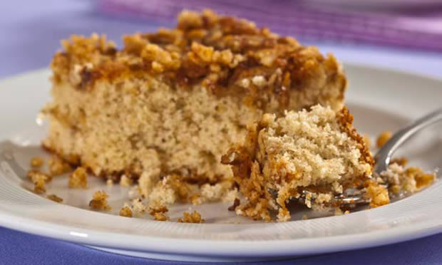 Bolo de maçã com cobertura especial