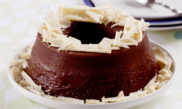 Brigadeirão com arroz e chocolate