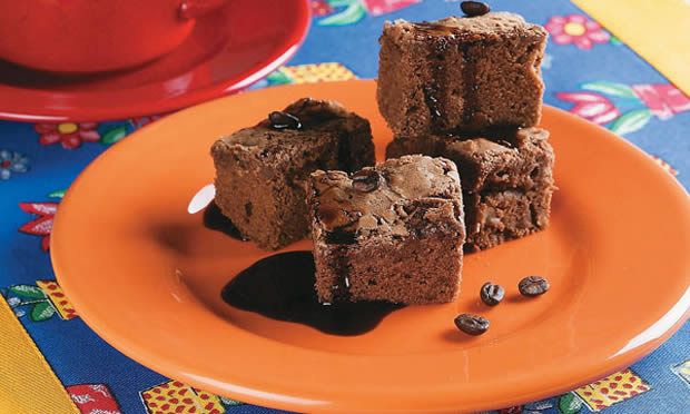 Brownie de chocolate e café
