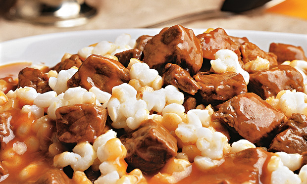 Carne com Canjica