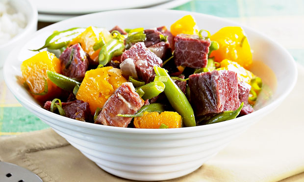Carne-seca com legumes