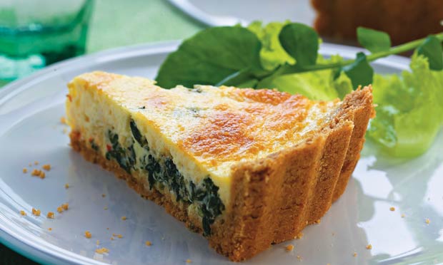 Cheesecake de espinafre