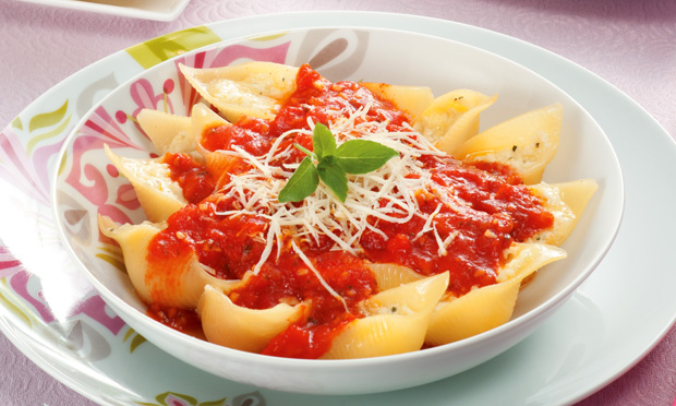 Conchiglione de quatro queijos