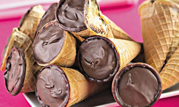 Cone trufado de limão