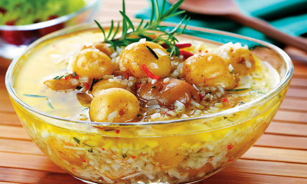 Conserva de batata com alecrim