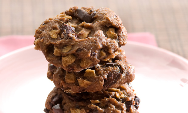 Cookie de maçã com chocolate