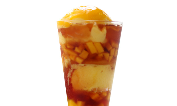 Copa gourmet de manga e jabuticaba