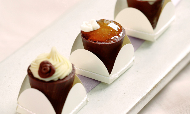 Copinhos de chocolate