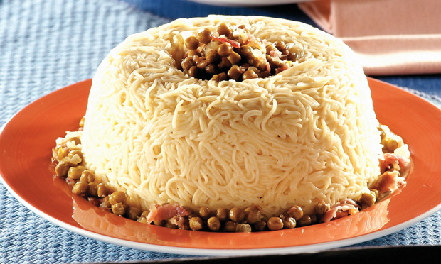 Coroa de macarrão