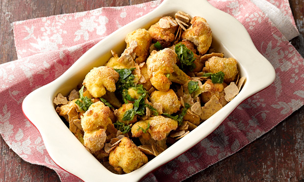 Couve-flor de forno com pão sueco