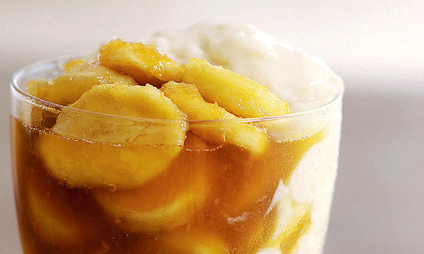 Creme de banana gelado