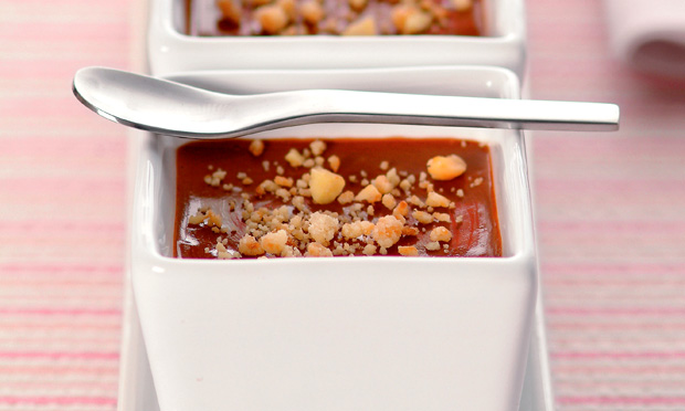 Creme de chocolate e gengibre
