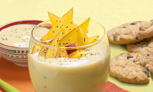 Creme de Baunilha com Frutas