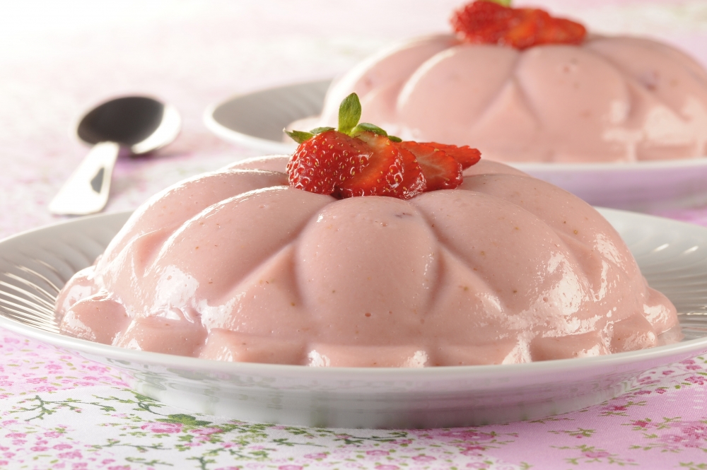 Creme gelado de morango