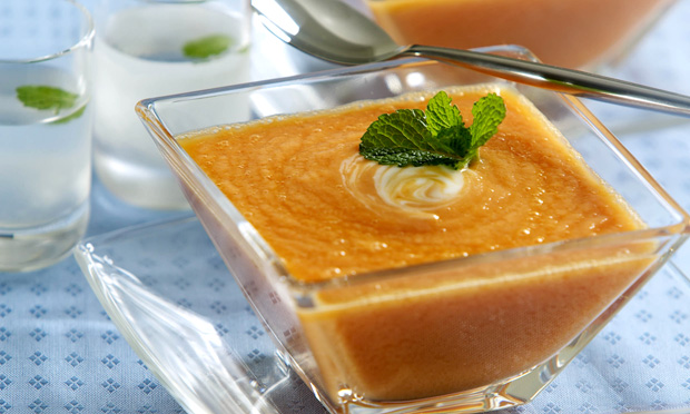 Creme gelado de papaia