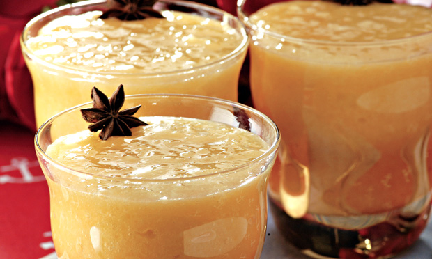 Creme gelado de mandioca
