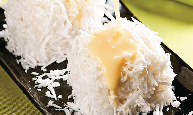 Cuscuz de tapioca com coco