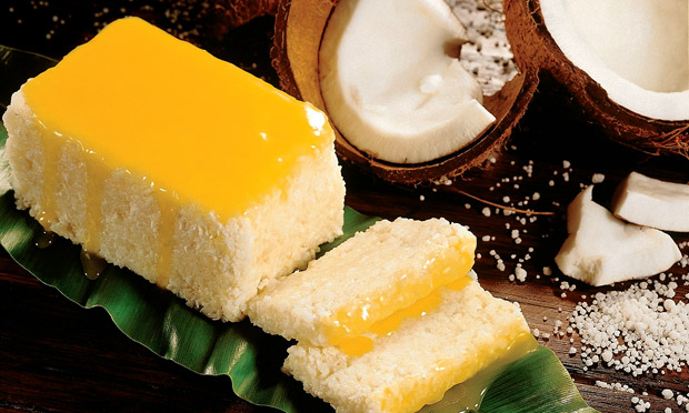 Cuscuz de tapioca com baba-de-moça