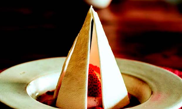 Morango com chantilly