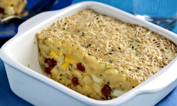 Enformado de batata com queijo