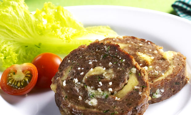 Enrolado de carne moída