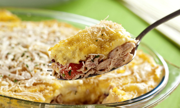 Escondidinho de frango com mandioquinha