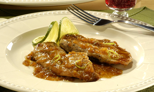 Filé de peito de frango com raspas de limão