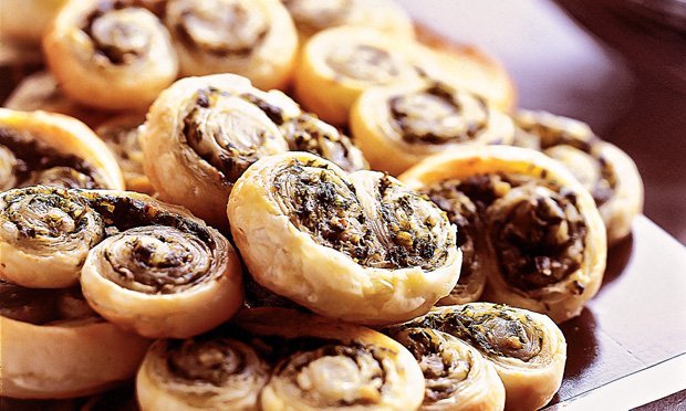 Folhado ao pesto