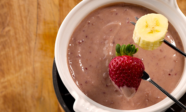 Fondue de chocolate light
