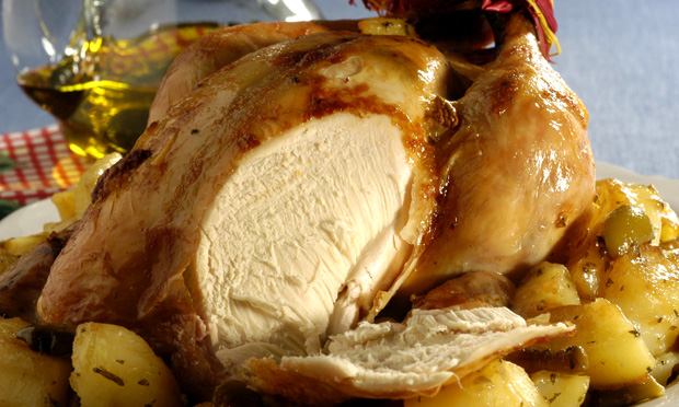 Frango com batata e azeitona verde