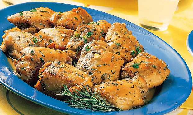 Frango com ervas frescas