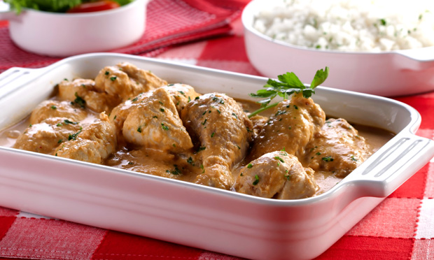 Frango cremoso com cream cheese