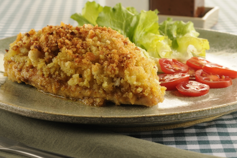 Frango crocante com mostarda