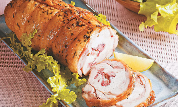 Frango enrolado