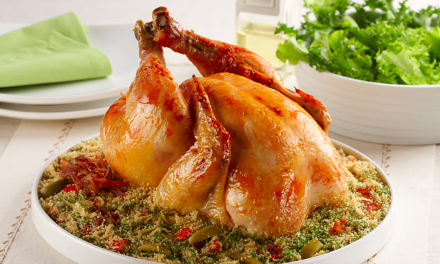 Frango com farofa mineira