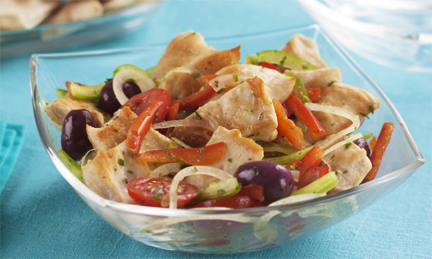 Frango grelhado com legumes