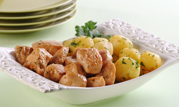 Frango na pressão com batata