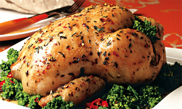 Frango Recheado com Brócolis