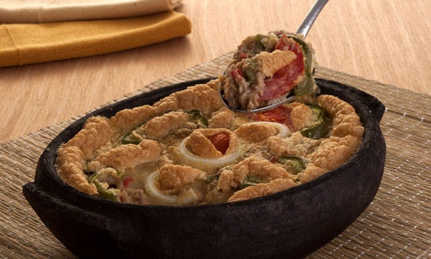 Frigideira de carne moída