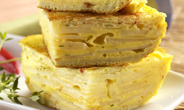 Fritada de batata e cebola