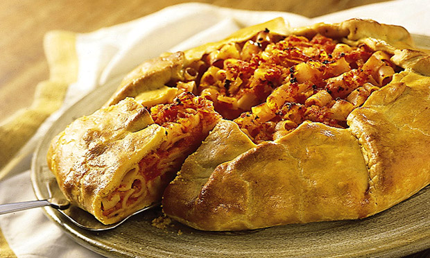 Galette de tomate e linguiça calabresa