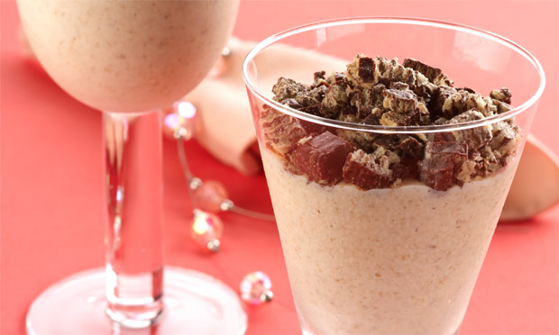 Gelado de leite condensado com aveia