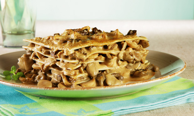 Lasanha de cogumelos