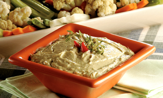 Legumes com molho de ricota